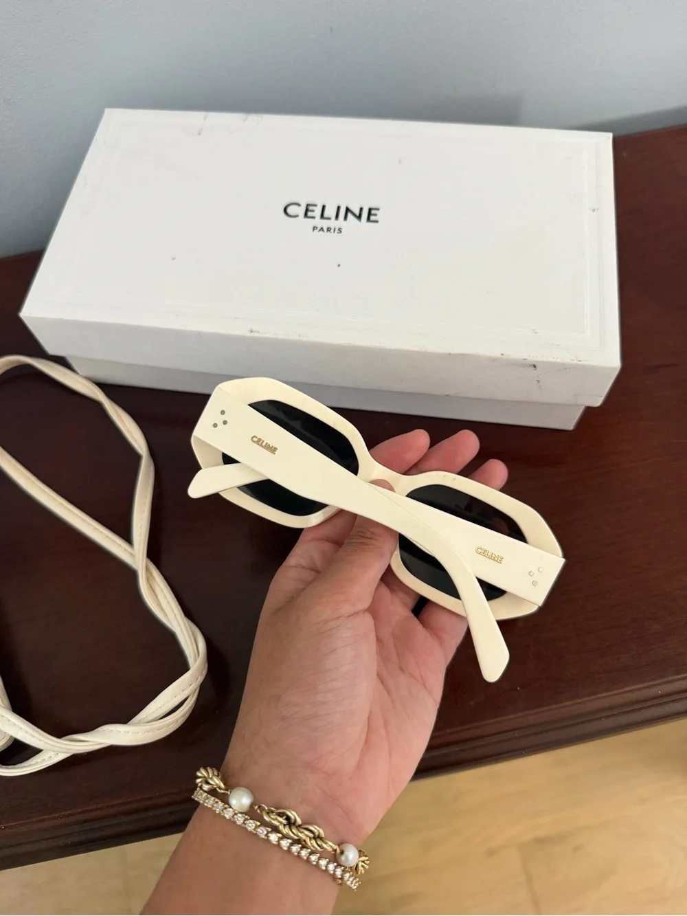CELINE Paris Sunglasses and Crossbody Bag Case